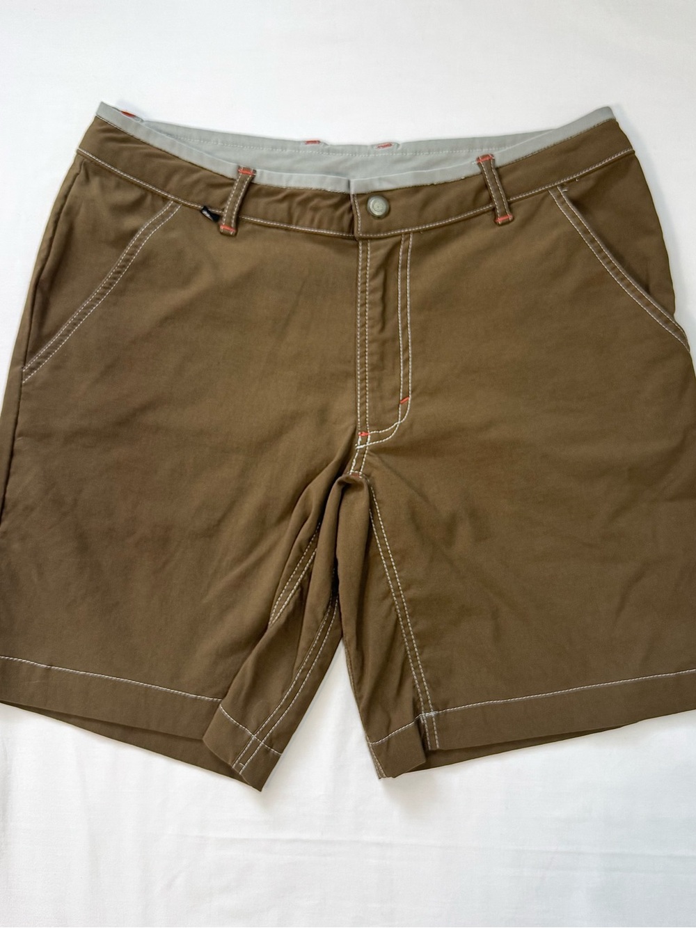 Outdoor Research Shorts Men's Small Olive Brown 8" Pockets Hiking Travel